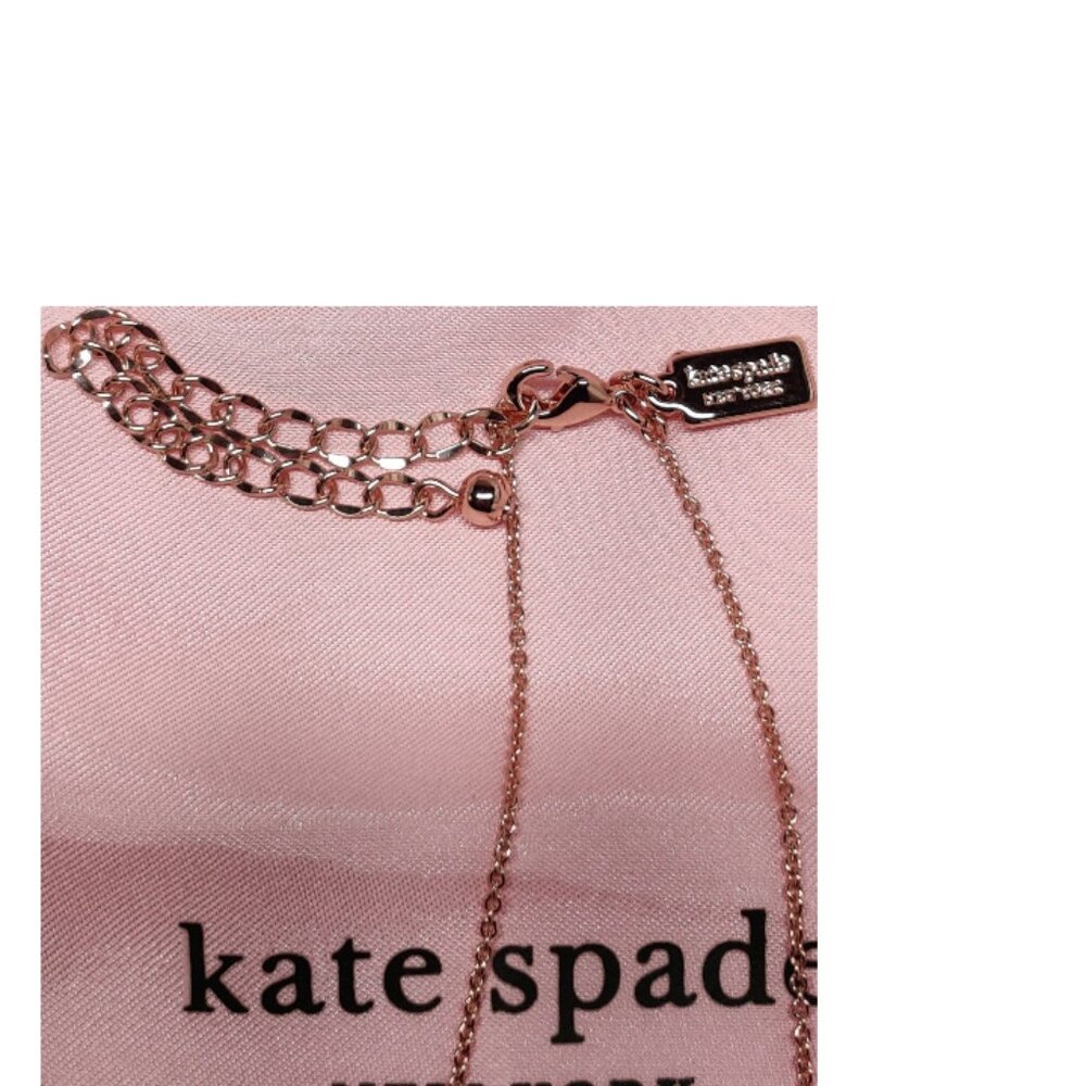 Kate Spade New York Lady Marmalade Mini Sphere Pendant Necklace Rose Gold - Picture 4 of 5